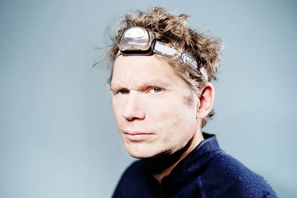 The artist said he was 'a little dazed' after coming out of the rock (JOEL SAGET/AFP via Getty Images)