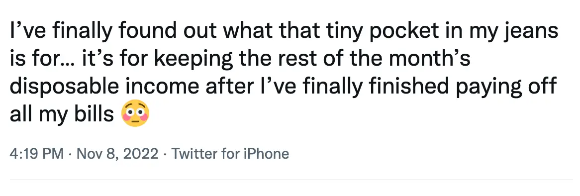 The pocket is a regular feature on jeans.