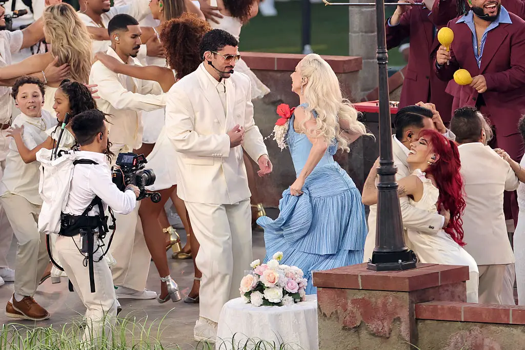 Bad Bunny and Lady Gaga were celebrated for their performance (Neilson Barnard/Getty Images)