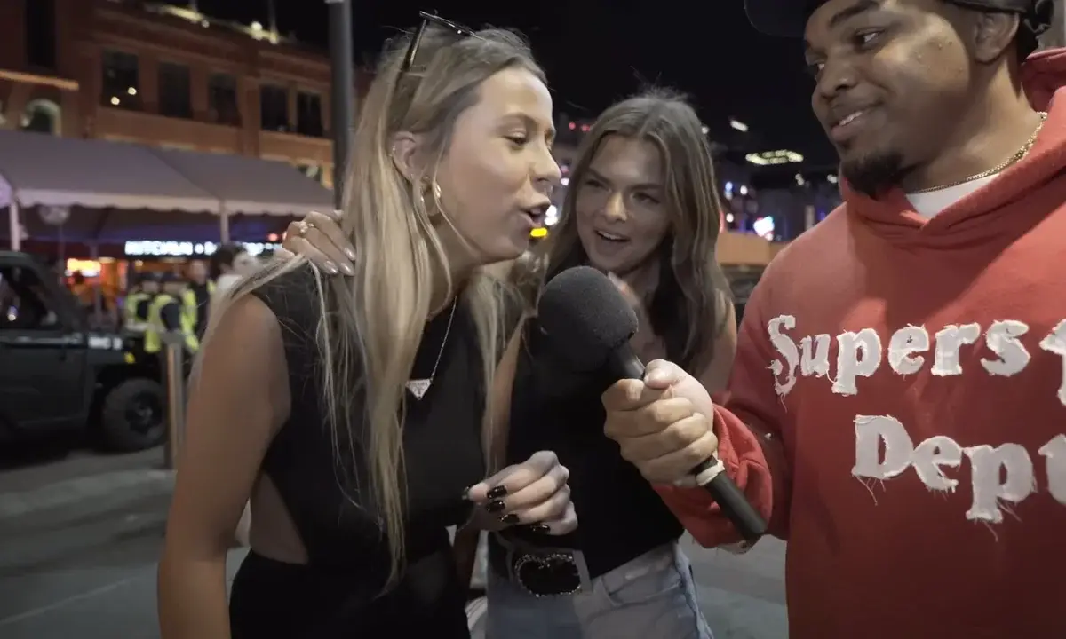 The 'Hawk Tuah' went viral in June 2024 (YouTube/Tim and Dee TV)