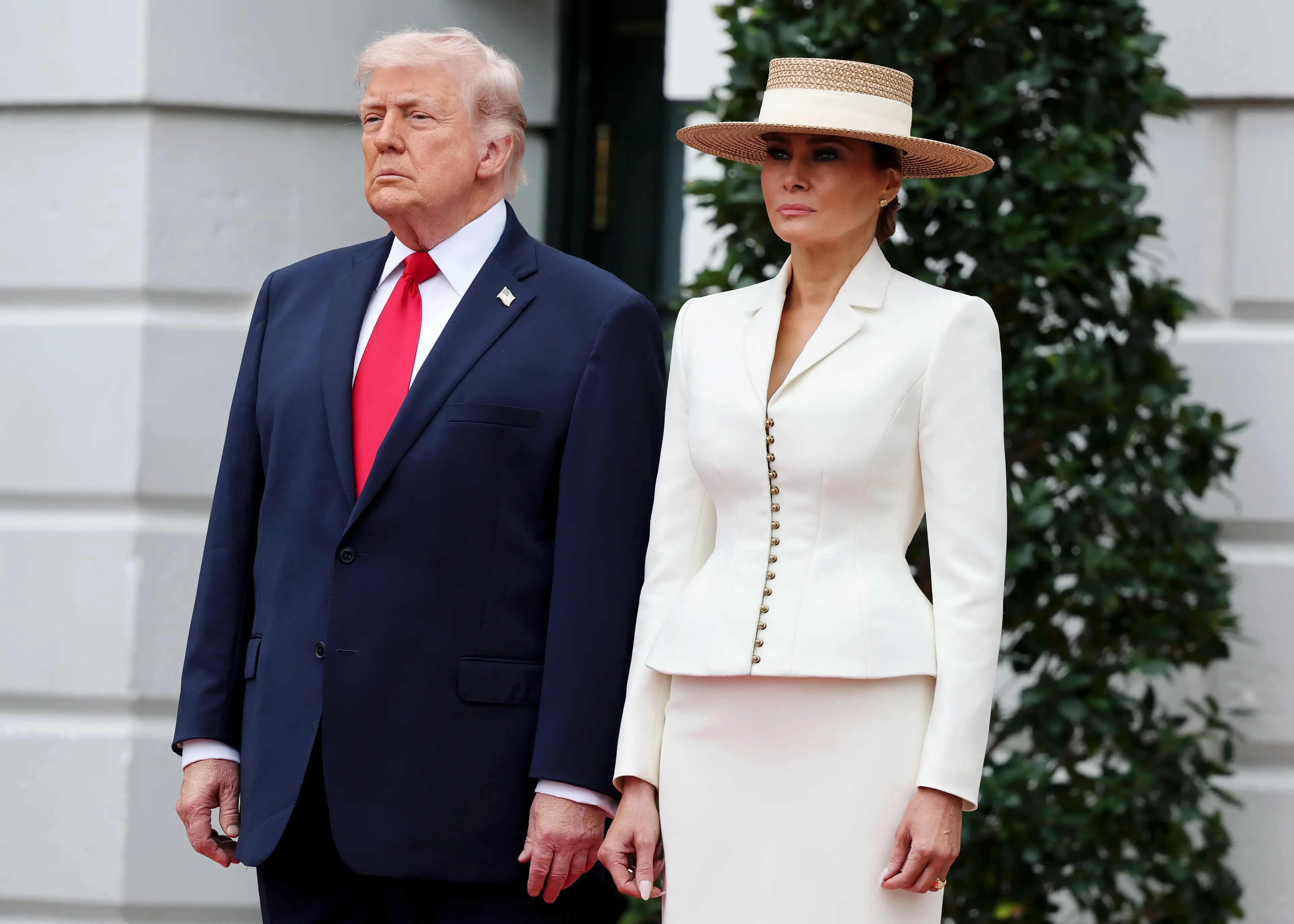 Melania was not impressed with Kimmel's 'joke'. (Chris Jackson/Getty Images)