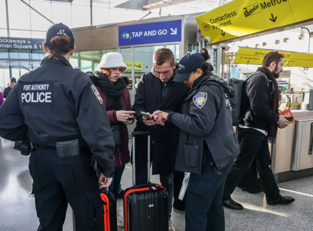 Police were forced to step in to help confused passengers (Getty)