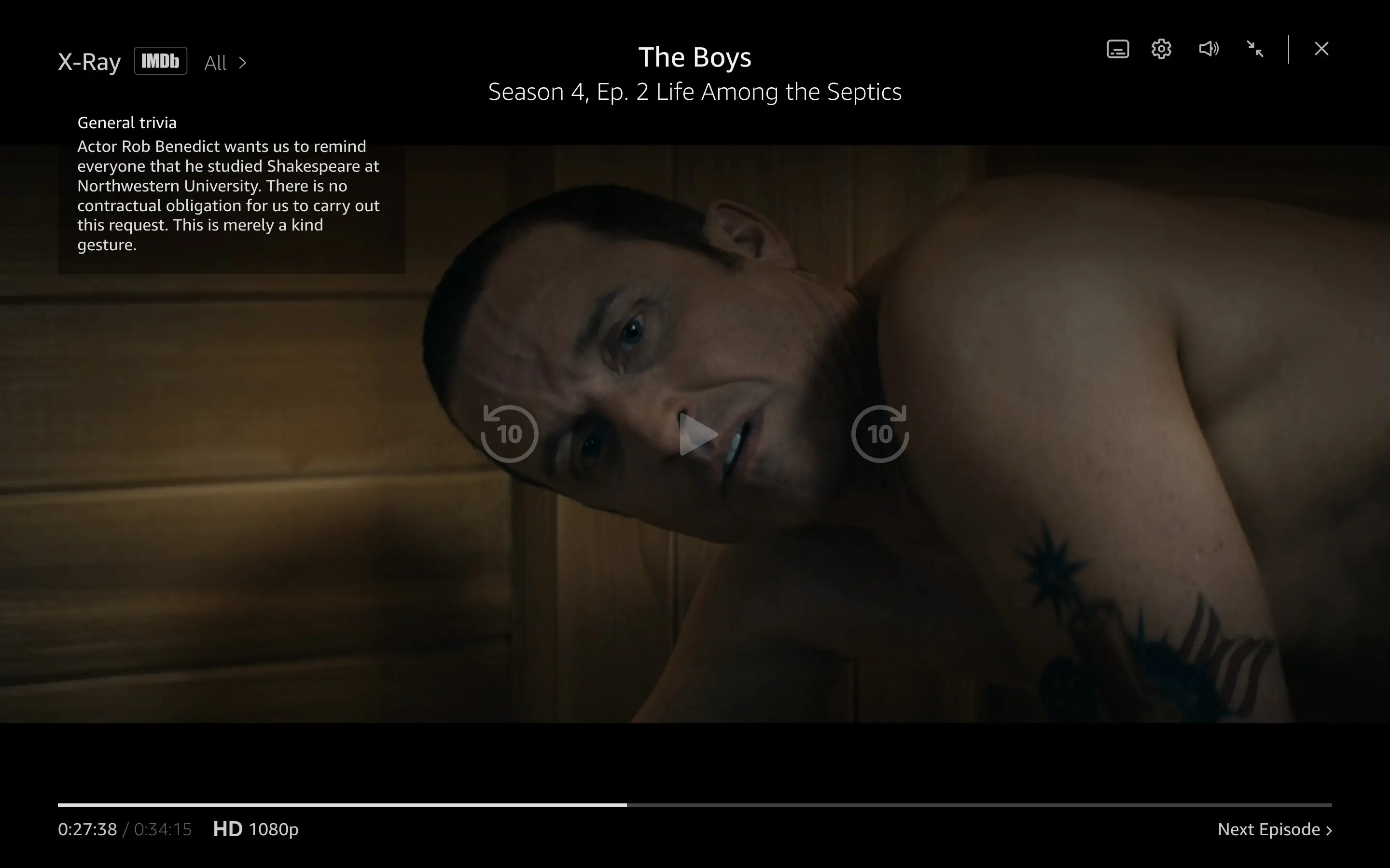 I'm sure this will help everyone keep that in mind during this scene. (Amazon Prime)