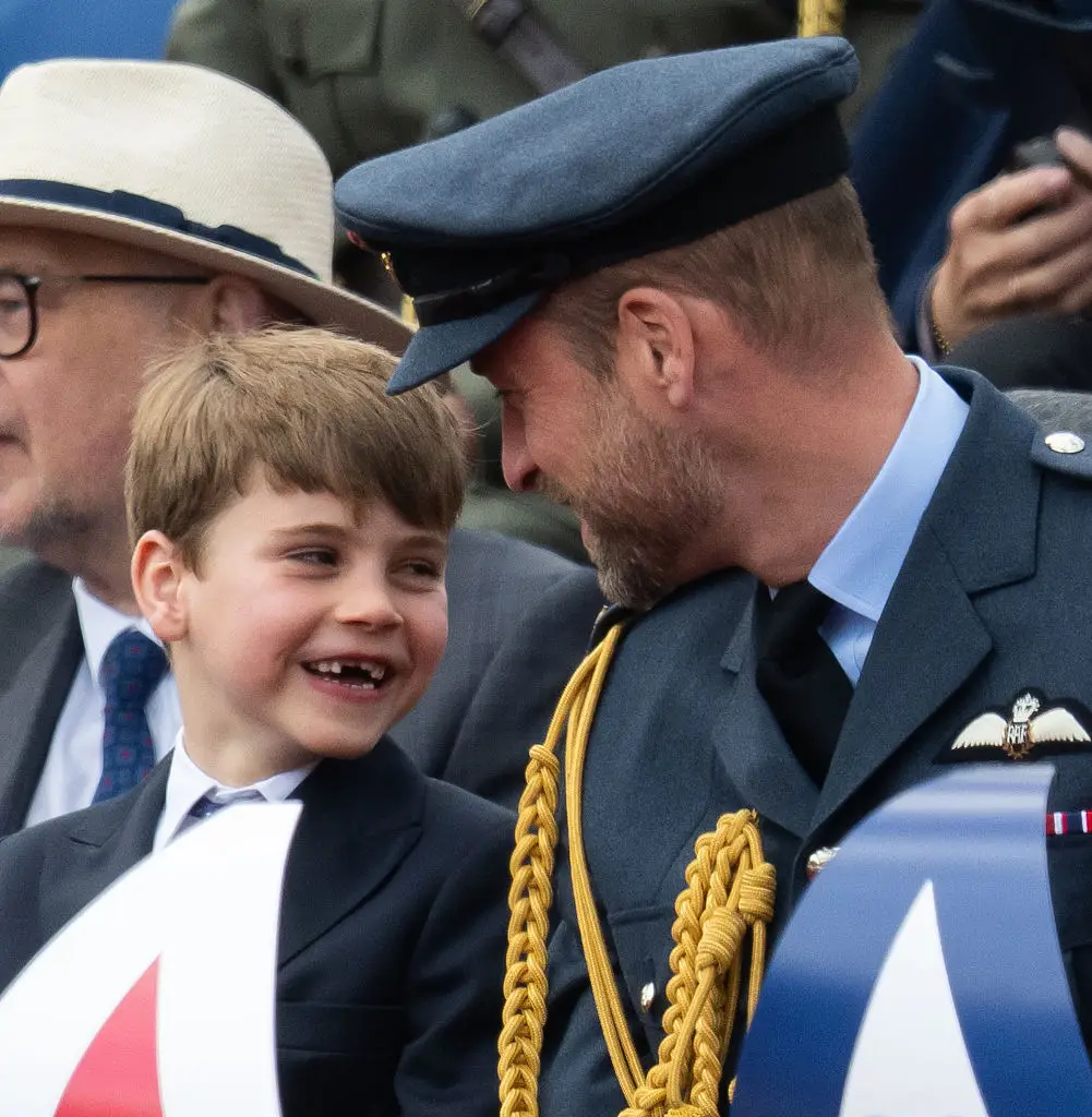 Prince Louis with his dad (Samir Hussein/WireImage)