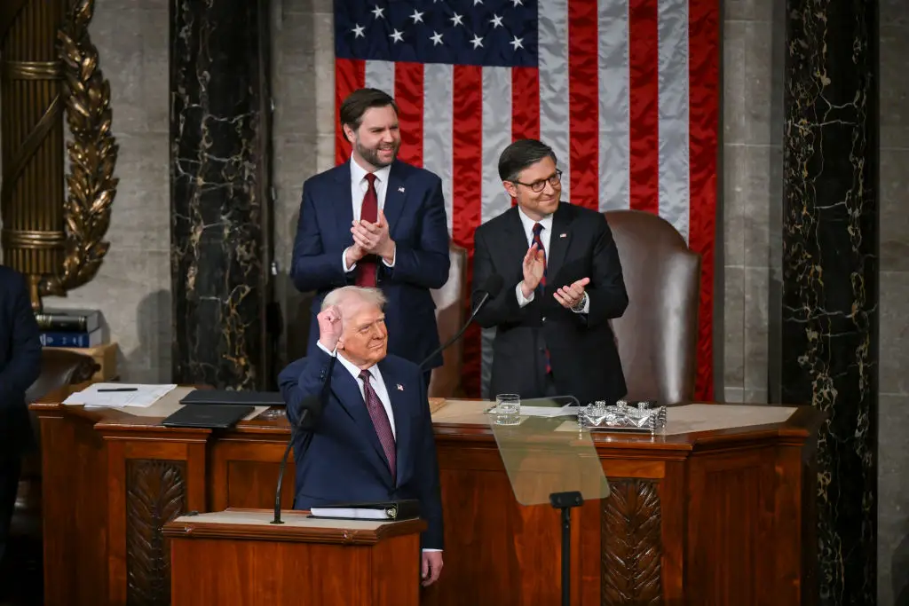 The speech clocked in at 90 minutes (Ricky Carioti/The Washington Post via Getty Images)