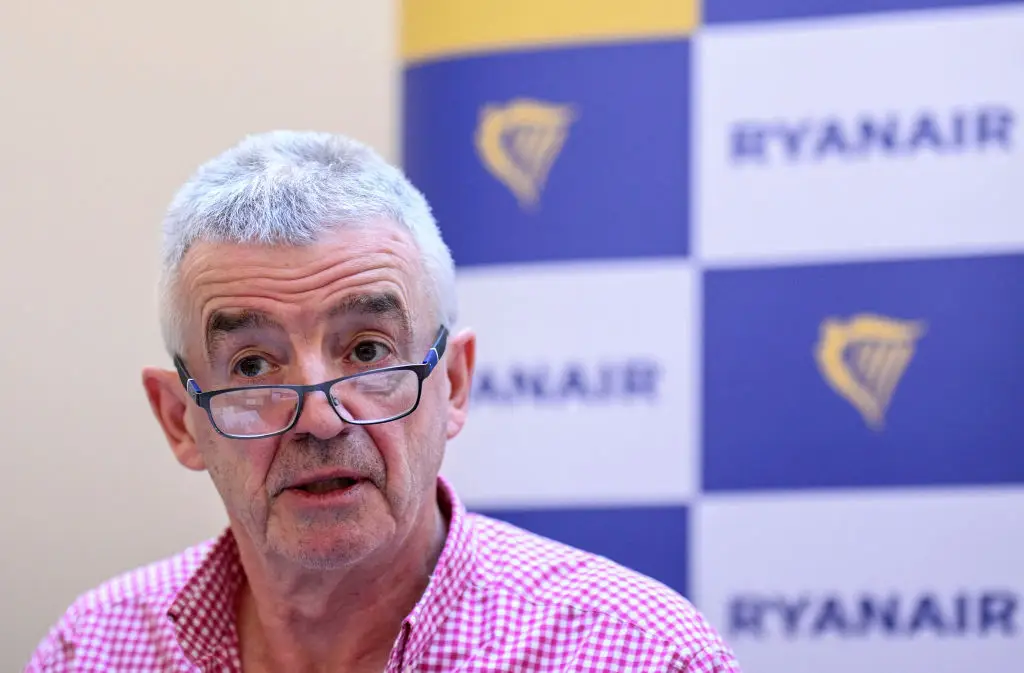 Michael O'Leary has spoken of the ongoing fuel crisis caused by the US' war on Iran (PATRICIA DE MELO MOREIRA/AFP via Getty Images)