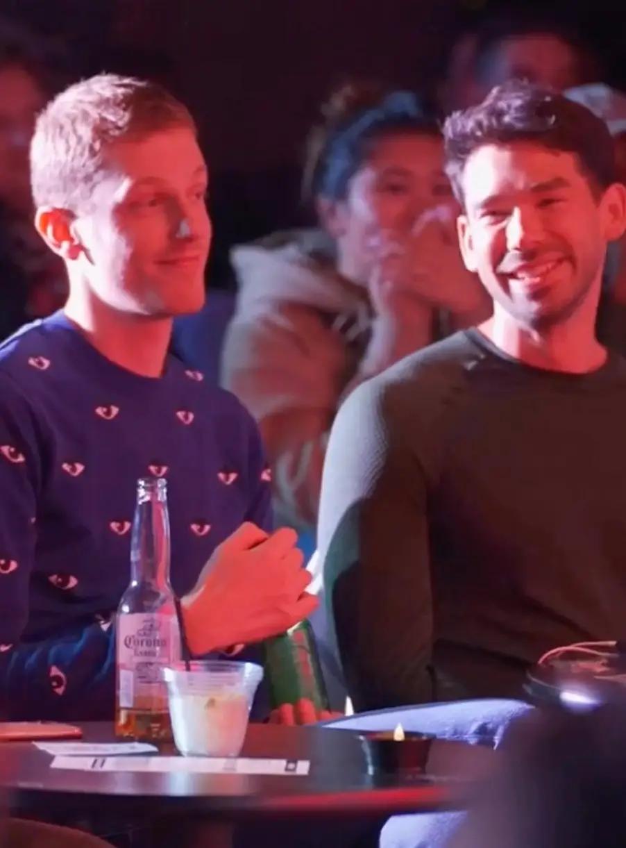 The British audience member looked completely unbothered during the set.