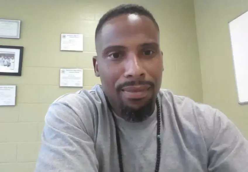 The 46-year-old death row inmate is apparently a Buddhist now, and death by gas would interfere with his beliefs (Jessie Hoffman Legal Team)