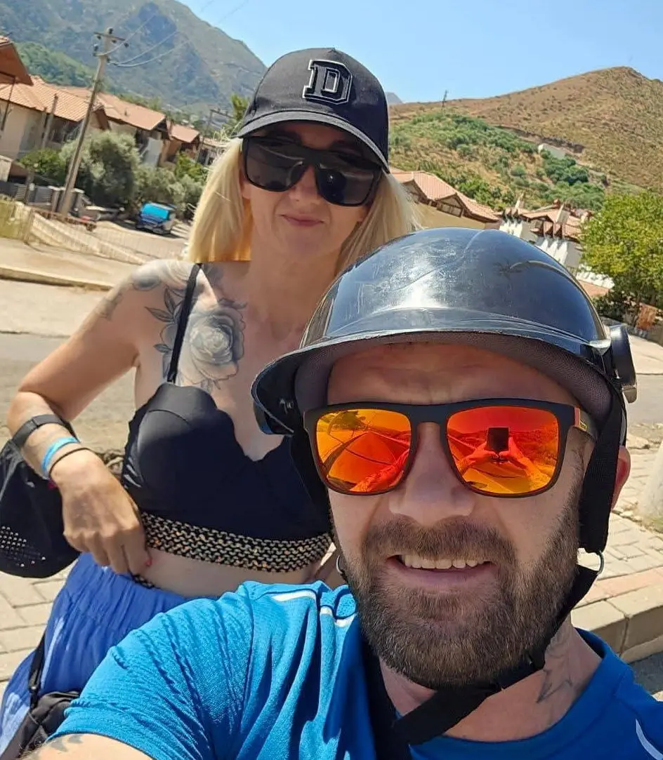 The couple were seriously injured after the moped crash last month (SWNS)