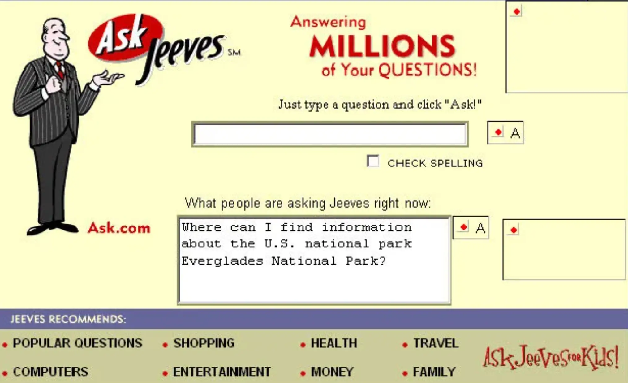 Now this is some real nostalgia... (Ask Jeeves)