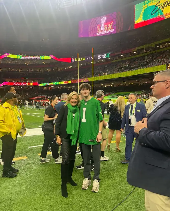 The former first lady is a longtime Philadelphia Eagles fan (Instagram/@drbiden
