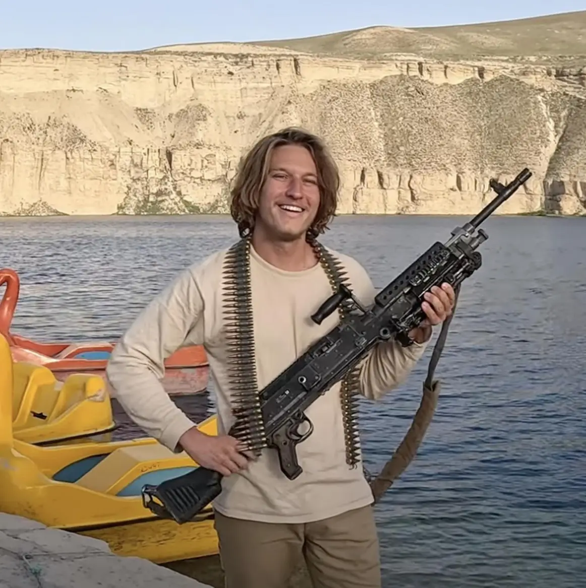 Content creator Mykhailo Viktorovych Polyakov, 25, was arrested last year after illegally visiting North Sentinel Island (Survival International)