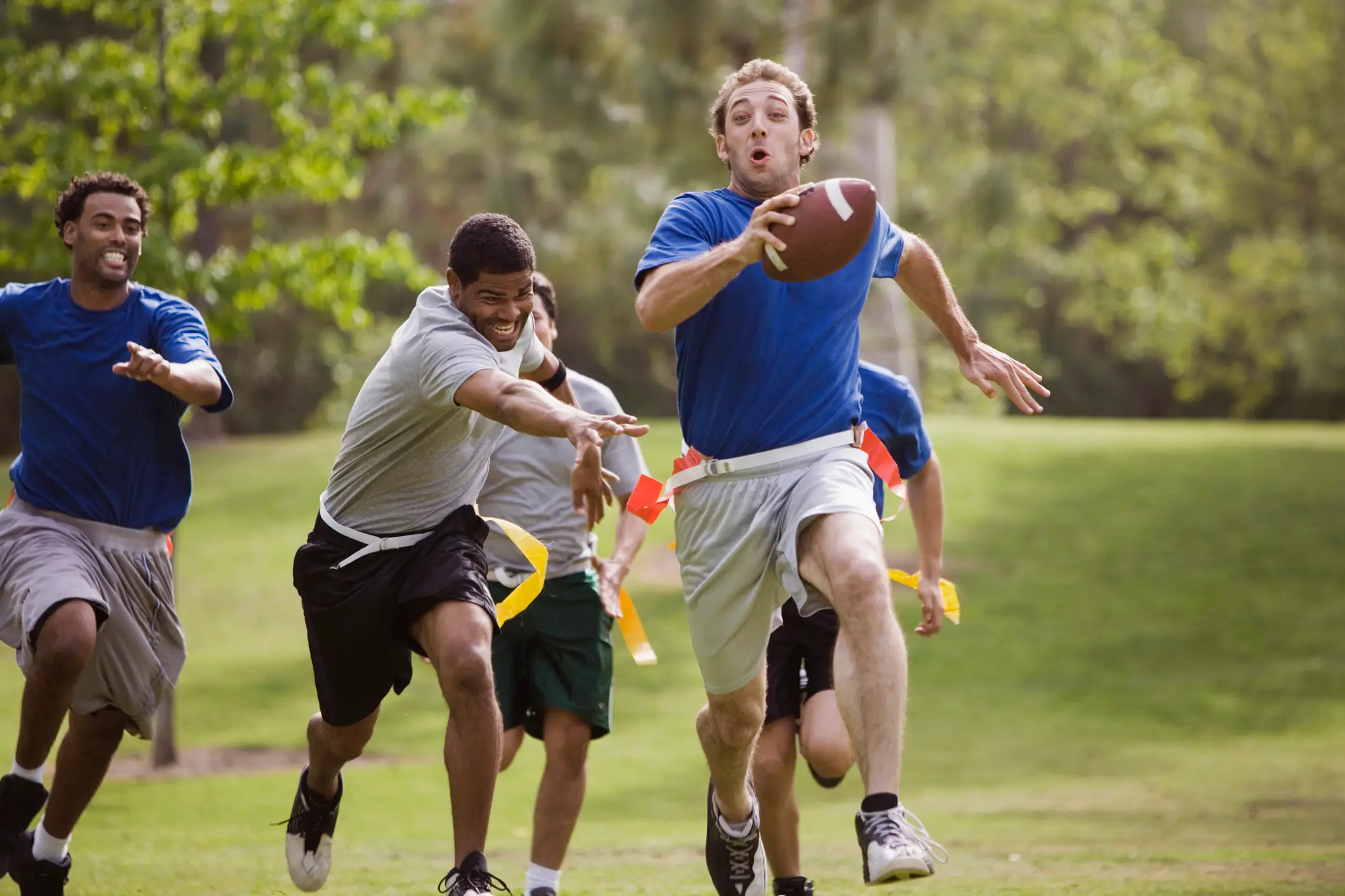 Flag football is most popular in the USA. (Getty Stock Images)