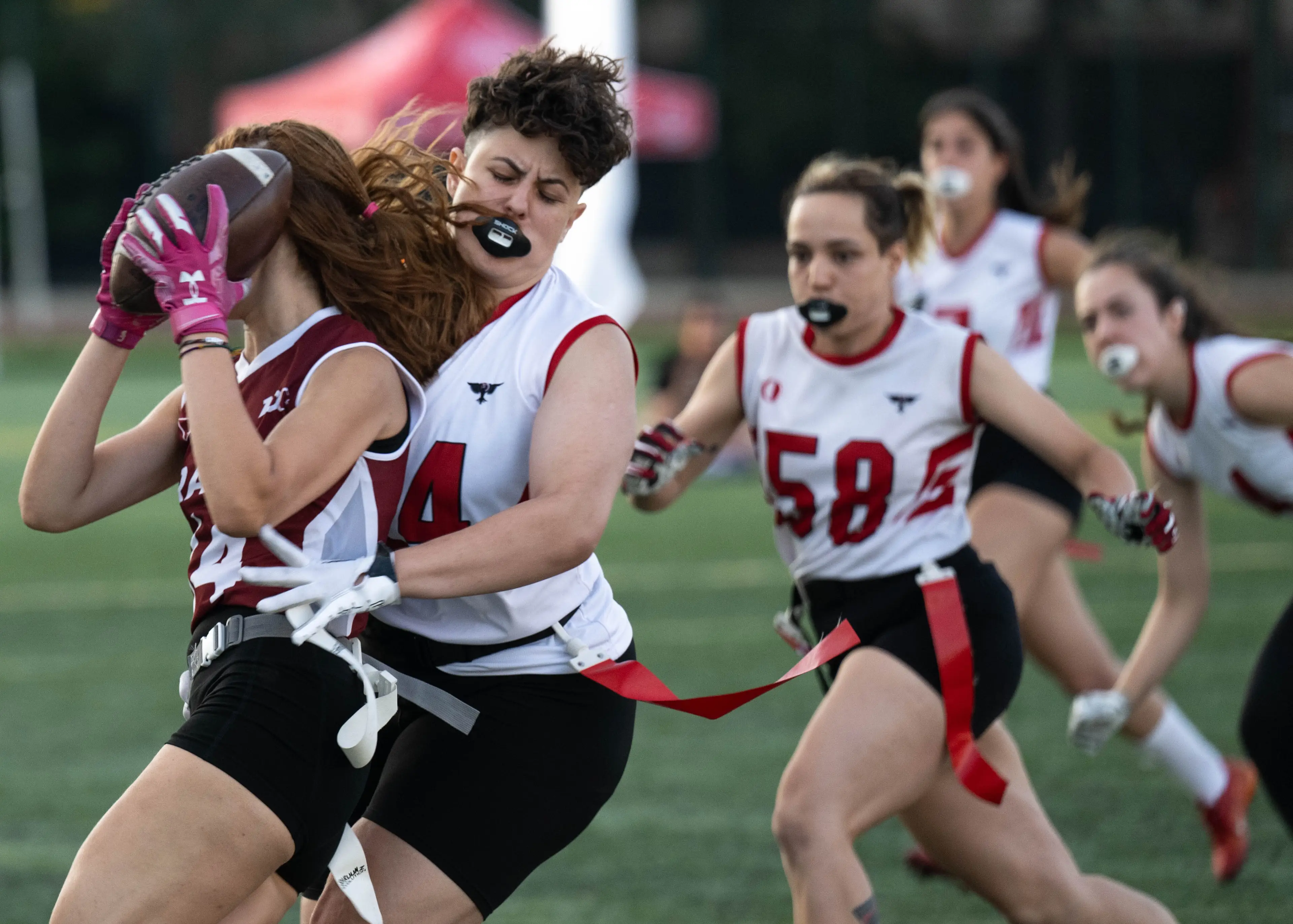 Flag football is booming. (Didem Mente/Anadolu via Getty Images)