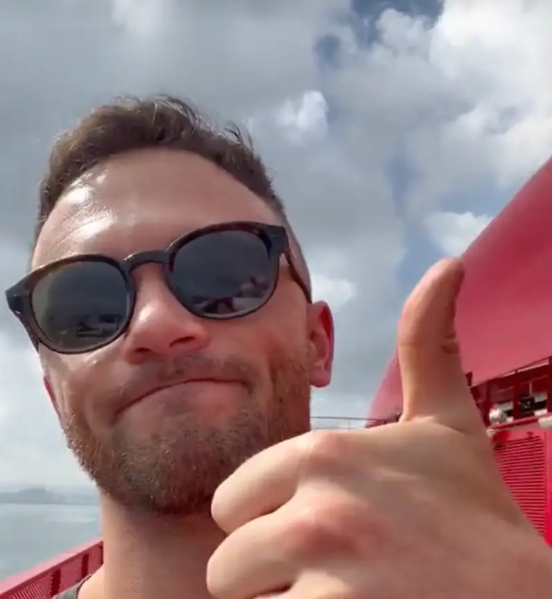 He spends 10 months a year on board.