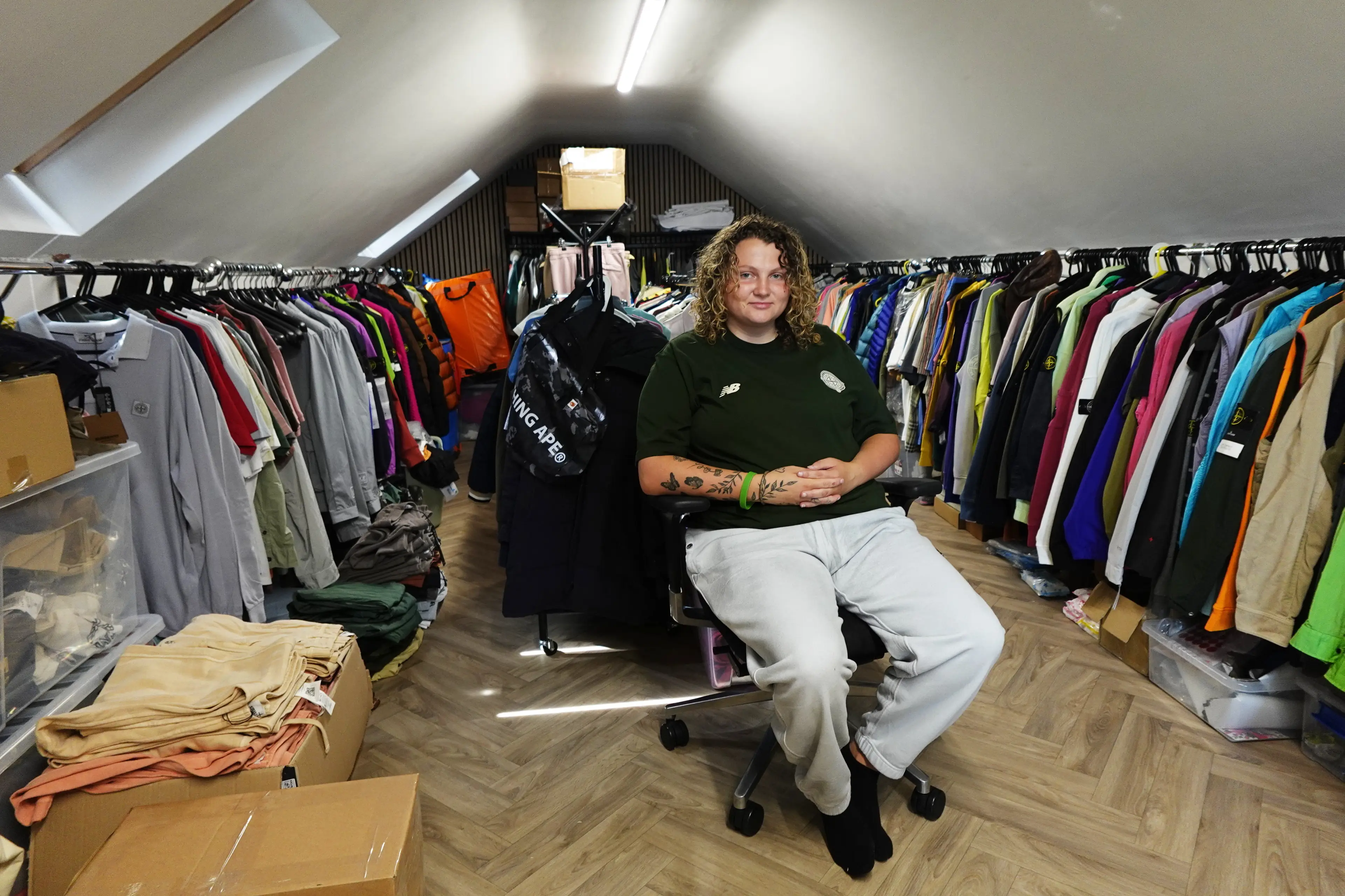Madi sends around 200 parcels each week (SWNS)