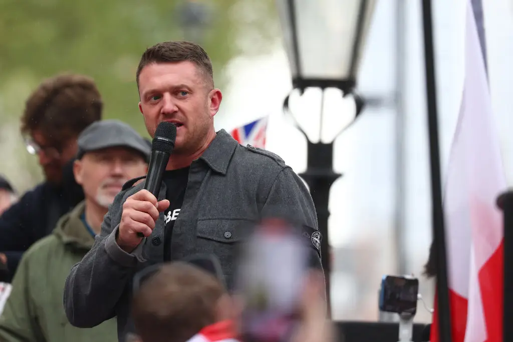 Tommy Robinson was due to host a free rally speech in September (Peter Nicholls/Getty Images)