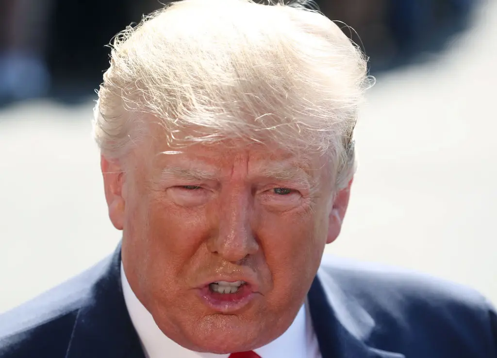 Trump has denied the allegation of sending Epstein a 'birthday message' in 2003 (Mark Wilson/Getty Images)