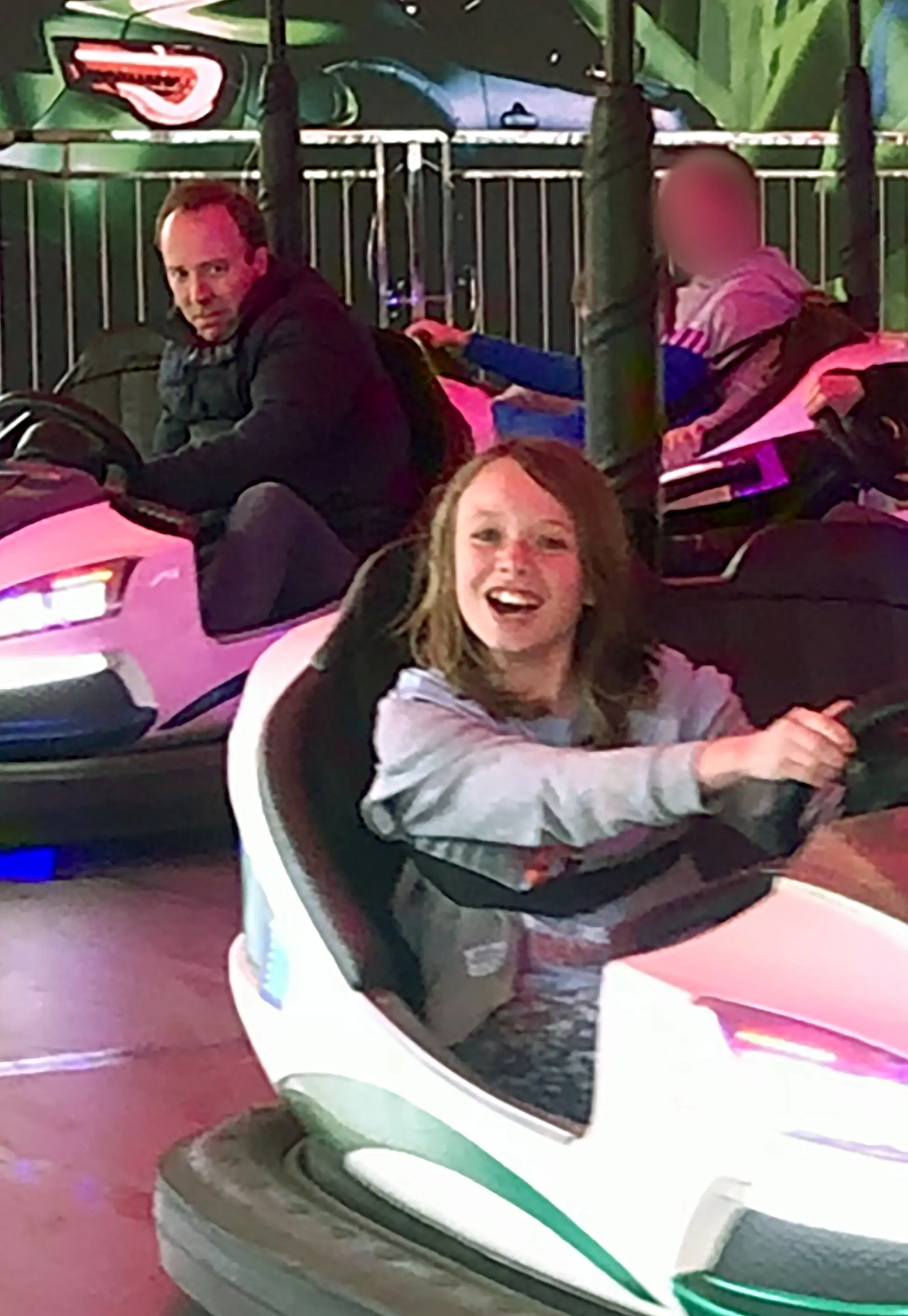 The disgraced politician was spotted having a great time.