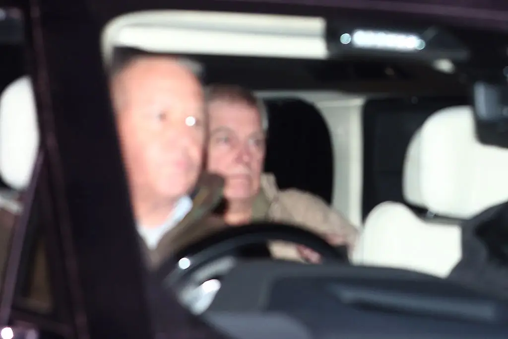 The former prince was spotted in the back of his car as he returned home (Peter Nicholls/Getty Images)