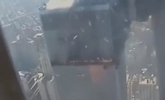 The helicopter footage shows a rare angle of the attacks (National Geographic)