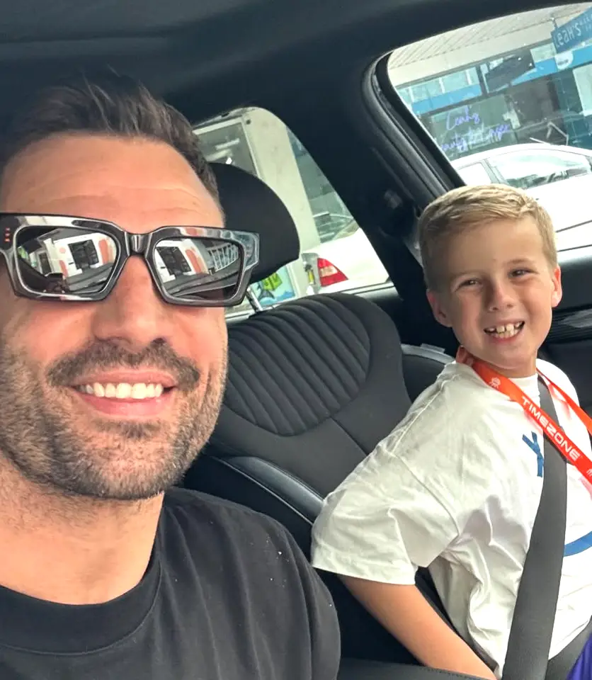 The father and son apparently love a game of Monopoly (therealbeauryan/Instagram)