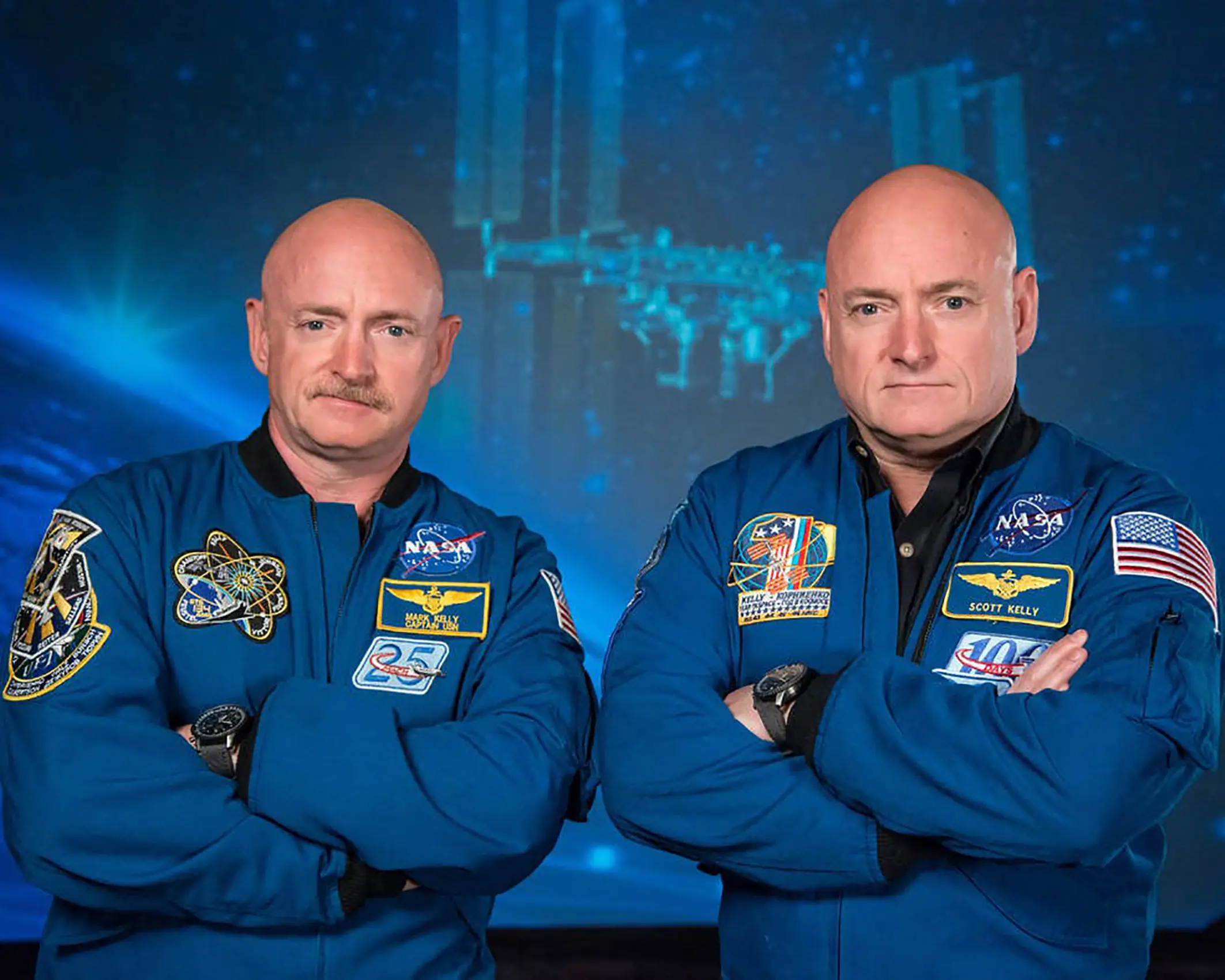 The Kelly twins (ROBERT MARKOWITZ/NASA/AFP via Getty Images)