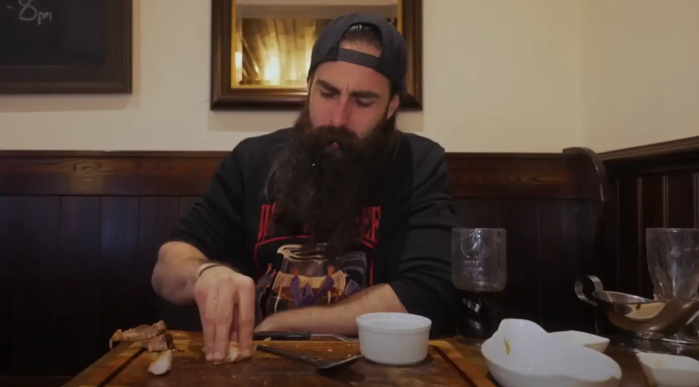 The pork rind came last.