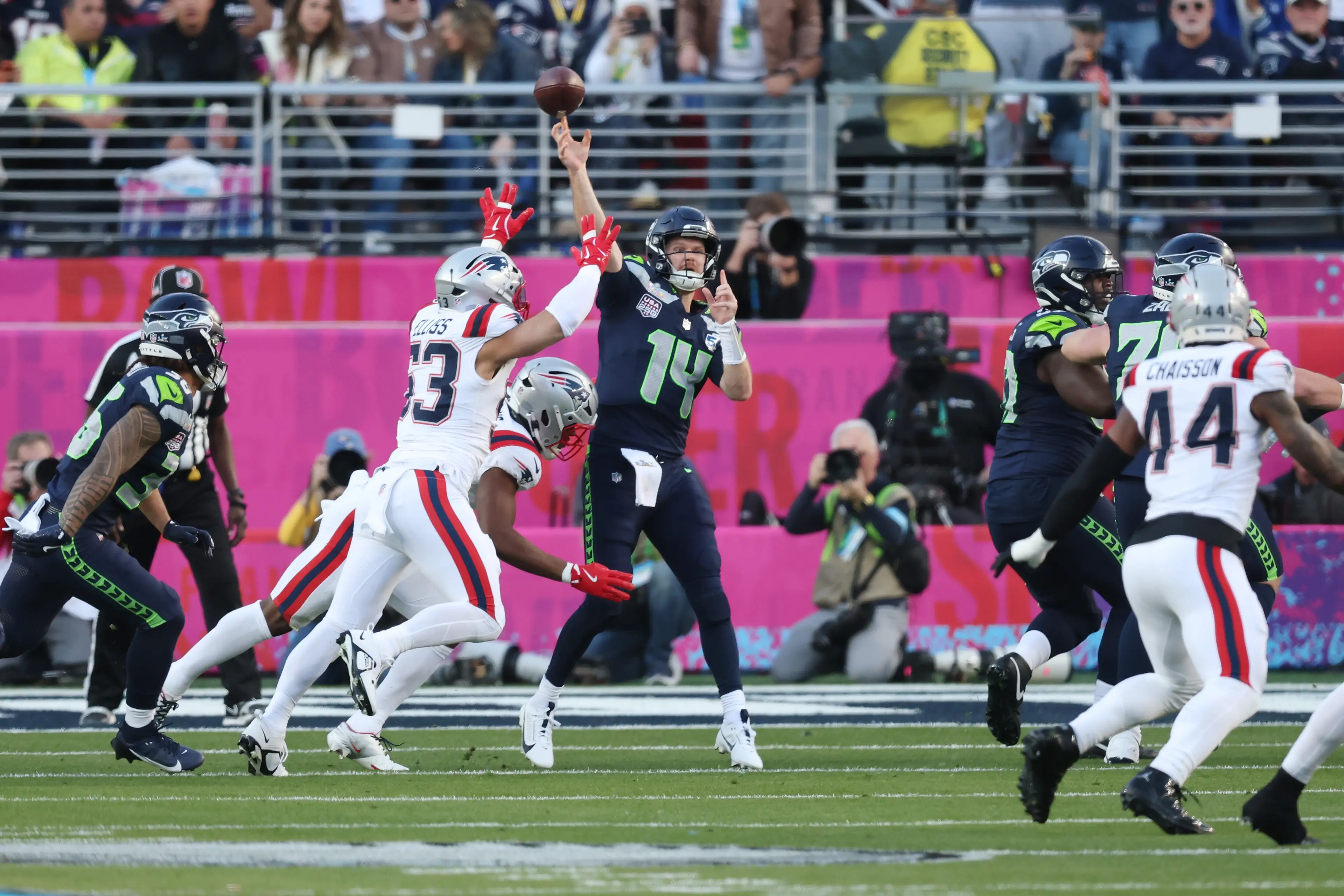 The Patriots are facing off against the Seahawks at the 2026 Super Bowl (Chris Graythen/Getty Images)