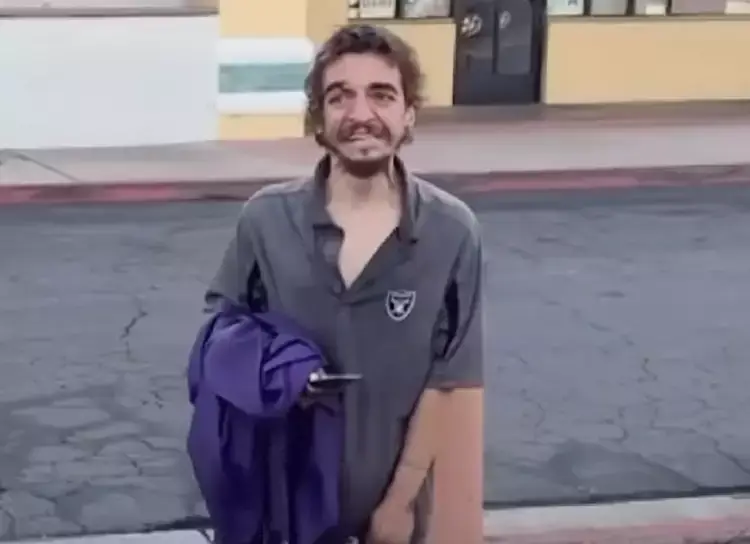 Tylor Chase went viral after a video of him being spotted in California was posted (TikTok) 