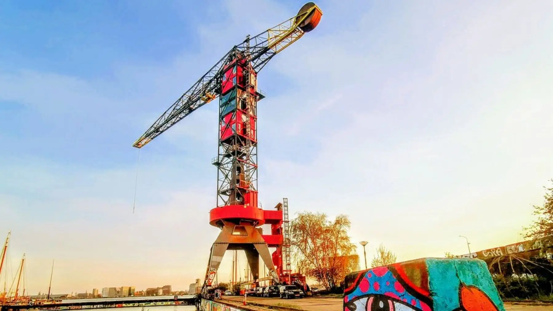 Tripadvisor just named a crane hotel in Amsterdam one of the world’s best - it has three rooms and a hot tub 164ft up