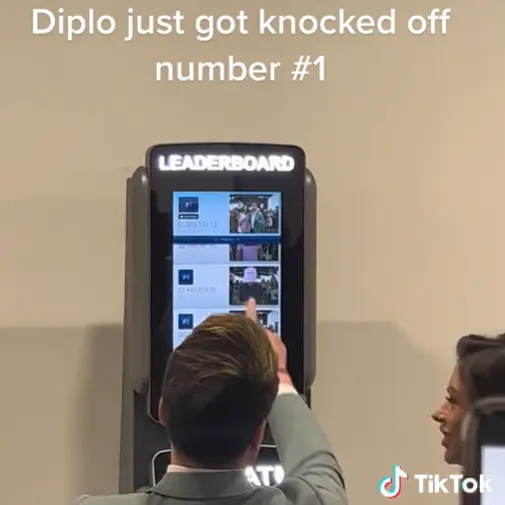 Bystanders were shocked to see Diplo knocked off the top.