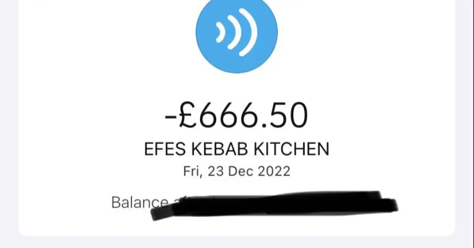 Toby is still stunned that he managed to spend hundreds on a burger and chips meal.