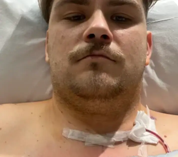He was later diagnosed with stage three thyroid cancer (GoFundMe)