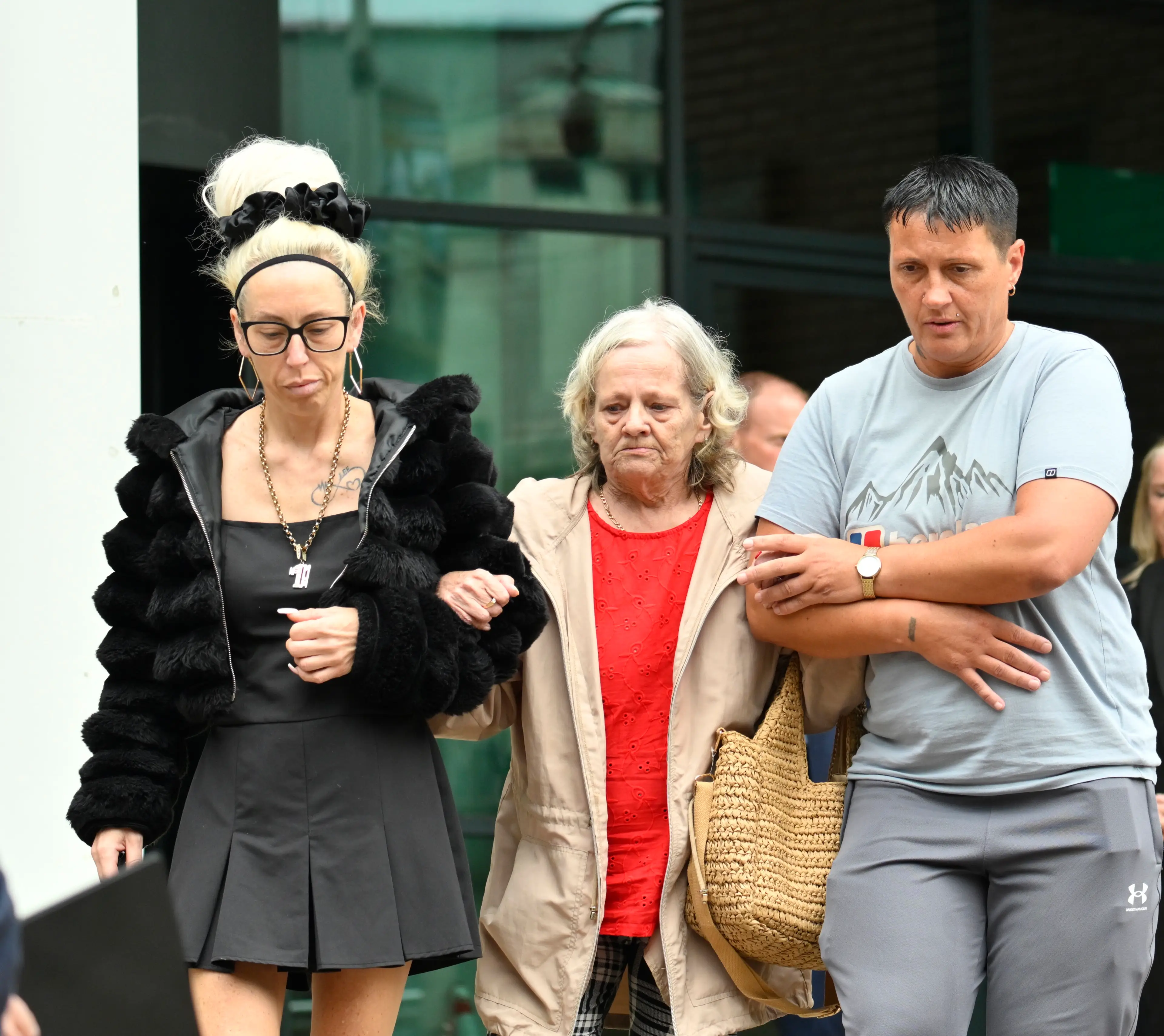 Preston Davey's birth mother Sarah Davey (left) (PA)
