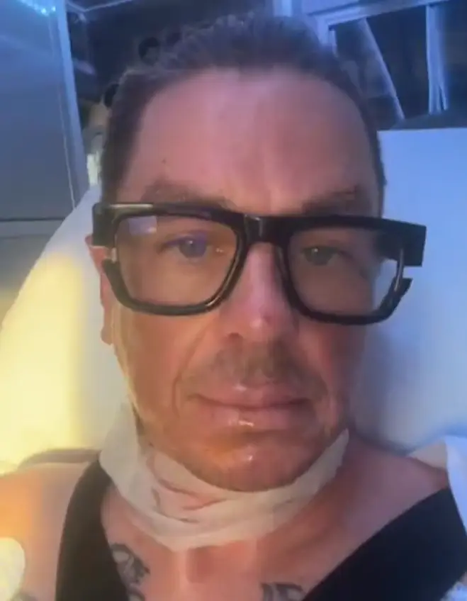 Wilson told fans he was alright, and Slipknot said they expected him on stage with them next weekend. (Instagram/@sidthe3rd)