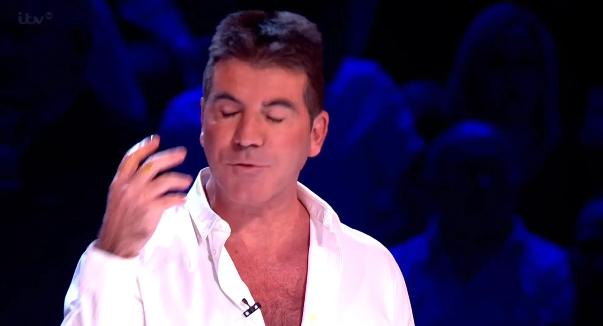 Cowell apologised to the performers for the impromptu egging, with Ant and Dec clarifying it was not part of the act (ITV)