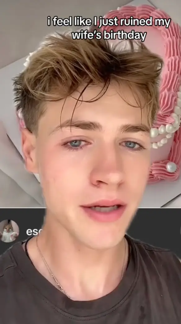 Lewis was so upset about the cake.