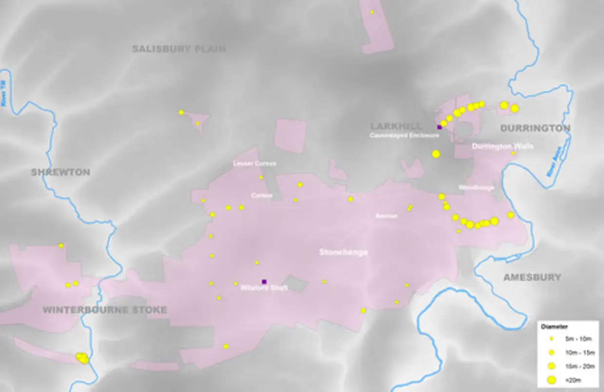 The ring of pits was discovered near Stonehenge (Internet Archaeology)