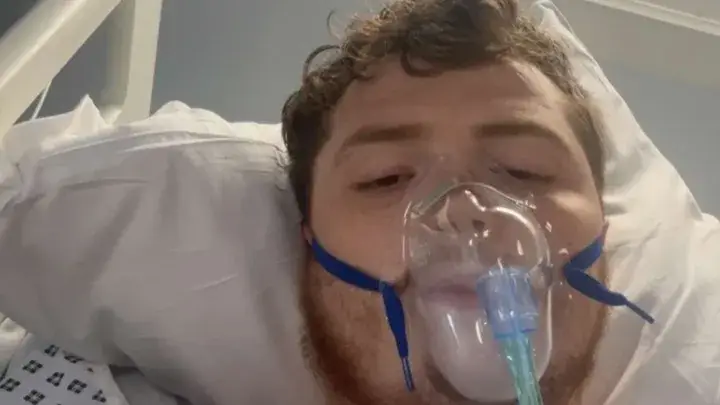 Owen Williams, 25, was wrongly told by doctors that he was suffering from an anal fissure or haemorrhoids (GoFundMe)