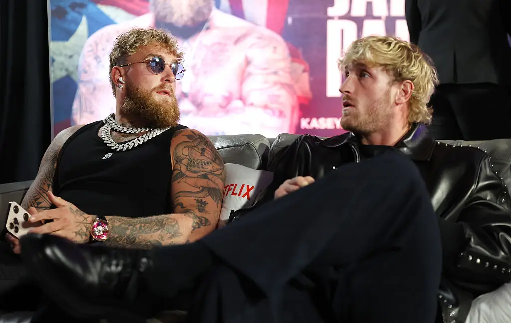 Logan Paul said he didn't agree with Jake's views on the Super Bowl halftime show (Megan Briggs/Getty Images for Netflix)