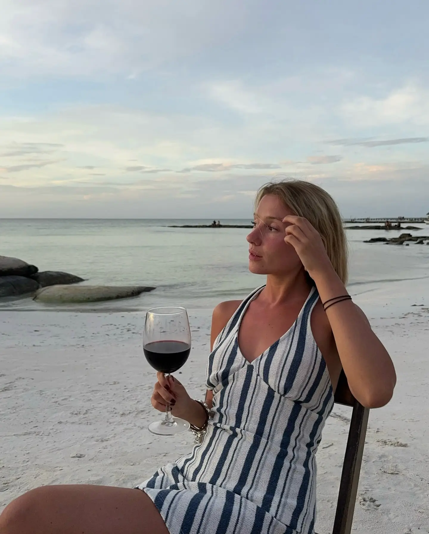 Nuria Blance drinks wine as well as breast milk (Jam Press)