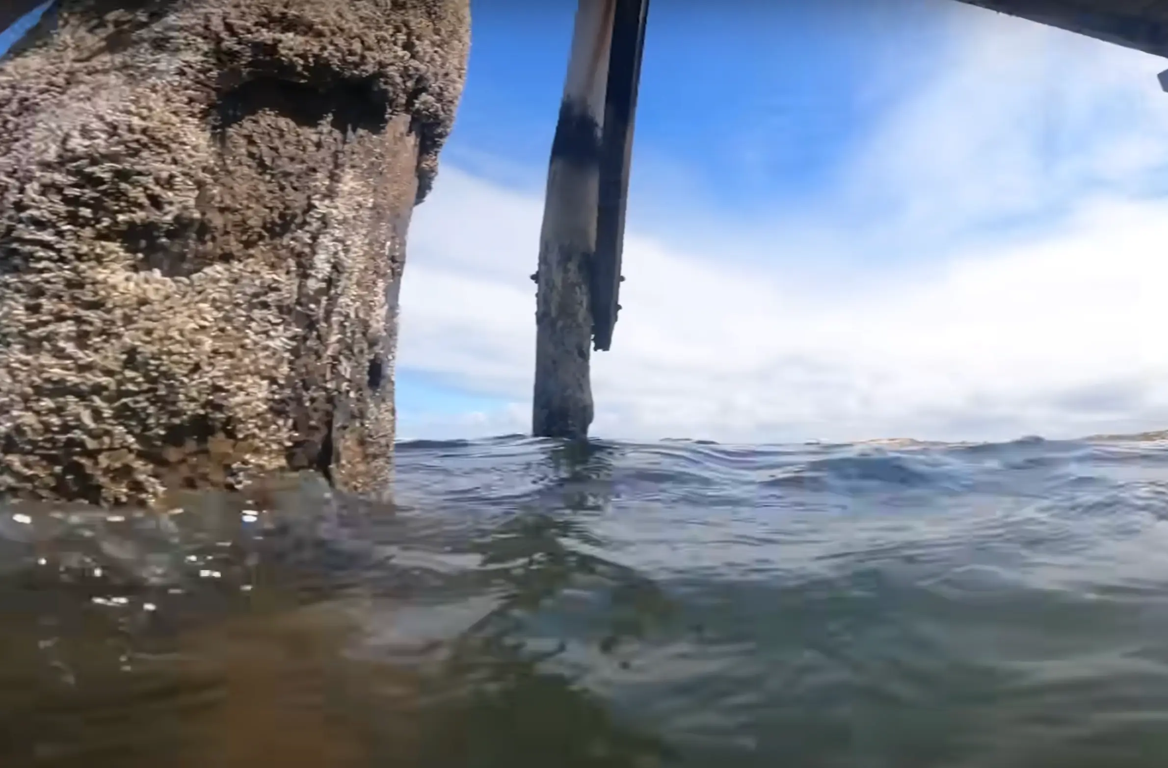 He was curious to see what was beneath the surface (YouTube/Dusty Sands)