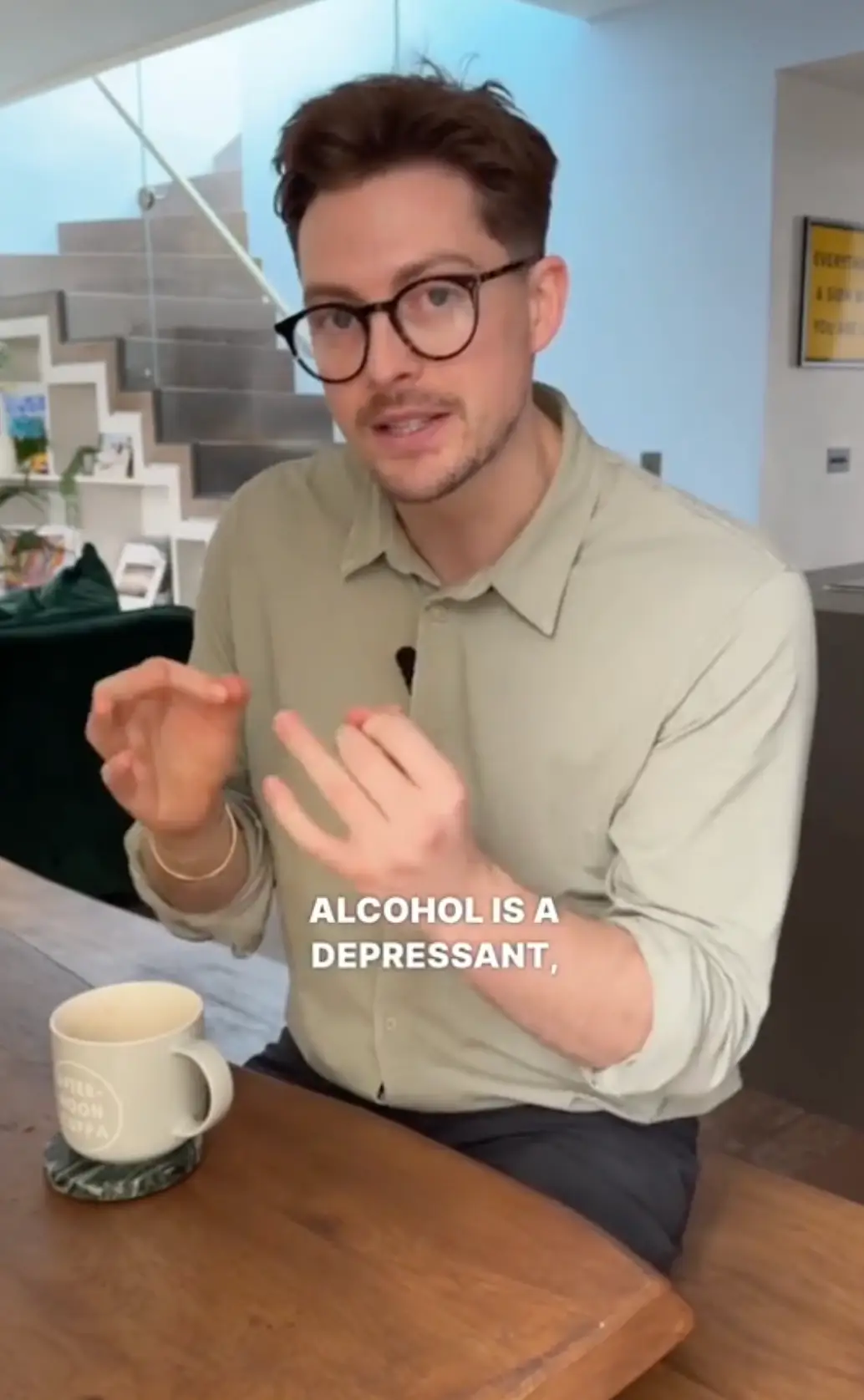 Dr Alex George revealed the three types of people he thinks should 'never drink' alcohol (TikTok/@dralexgeorge)