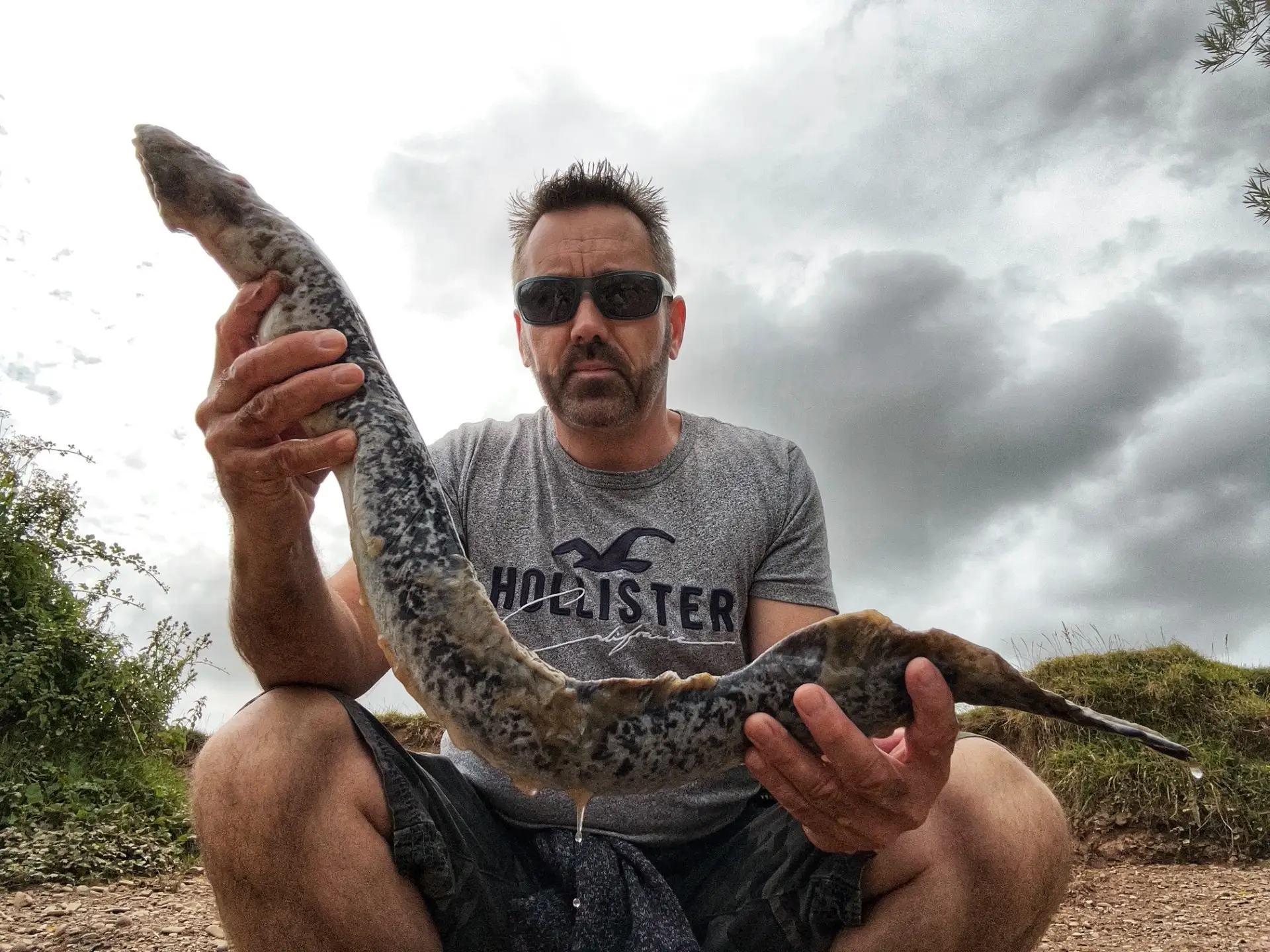 Jason Moore caught a pretty terrifying beastie (Pen News)