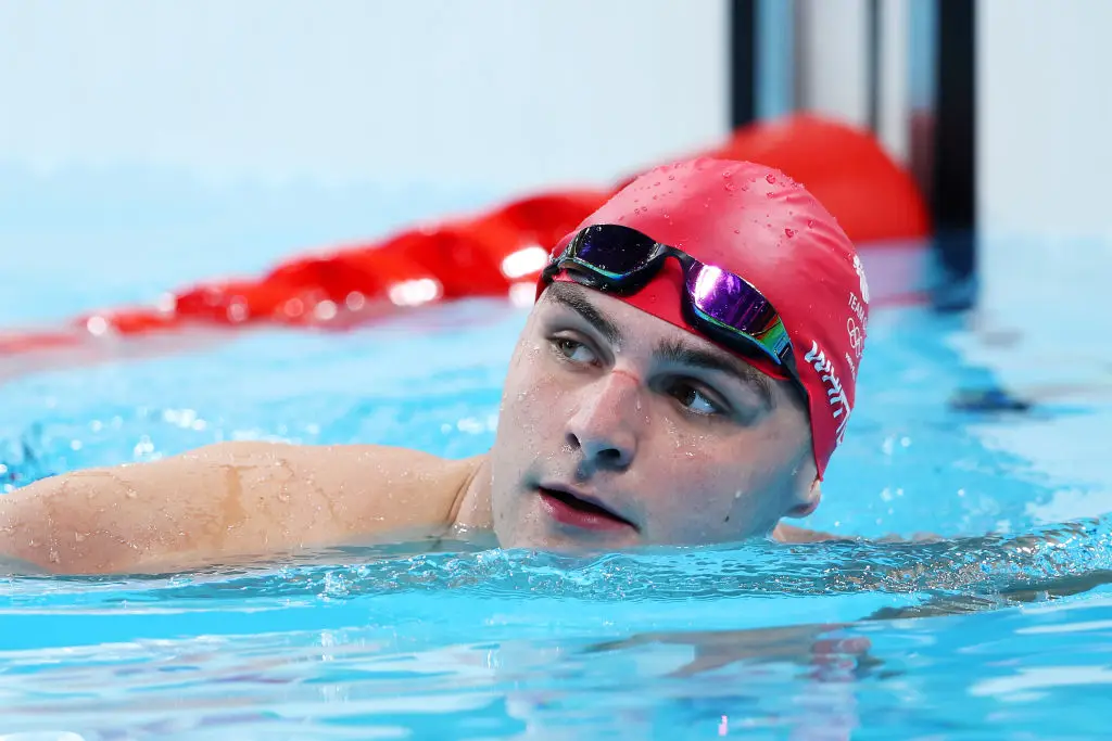 Team GB's Jacob Whittle compared the pool to swimming in the sea. (Sarah Stier/Getty Images)