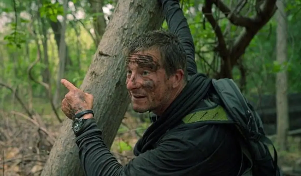 The outdoorsman hosted Celebrity Bear Hunt alongside Holly Willoughby (Netflix)