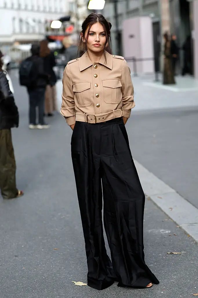Thylane Blondeau stepped out at Paris fashion week on Monday (6 October) (Claudio Lavenia/Getty Images)