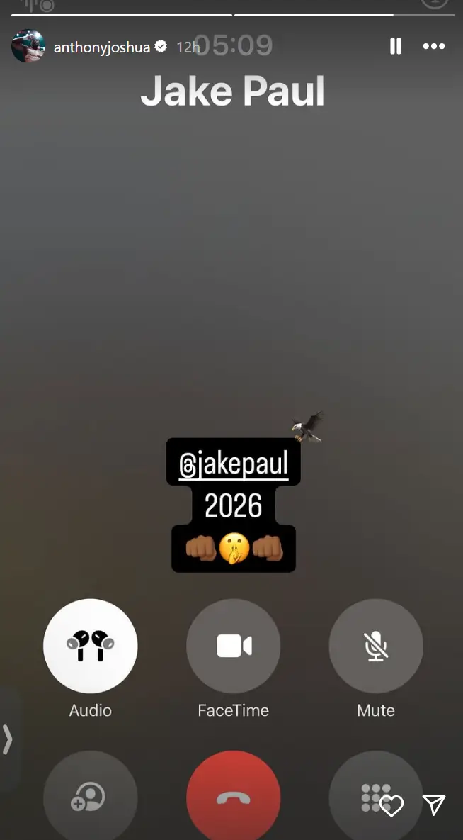 It seems like they're cooking something up (Instagram/@anthonyjoshua)