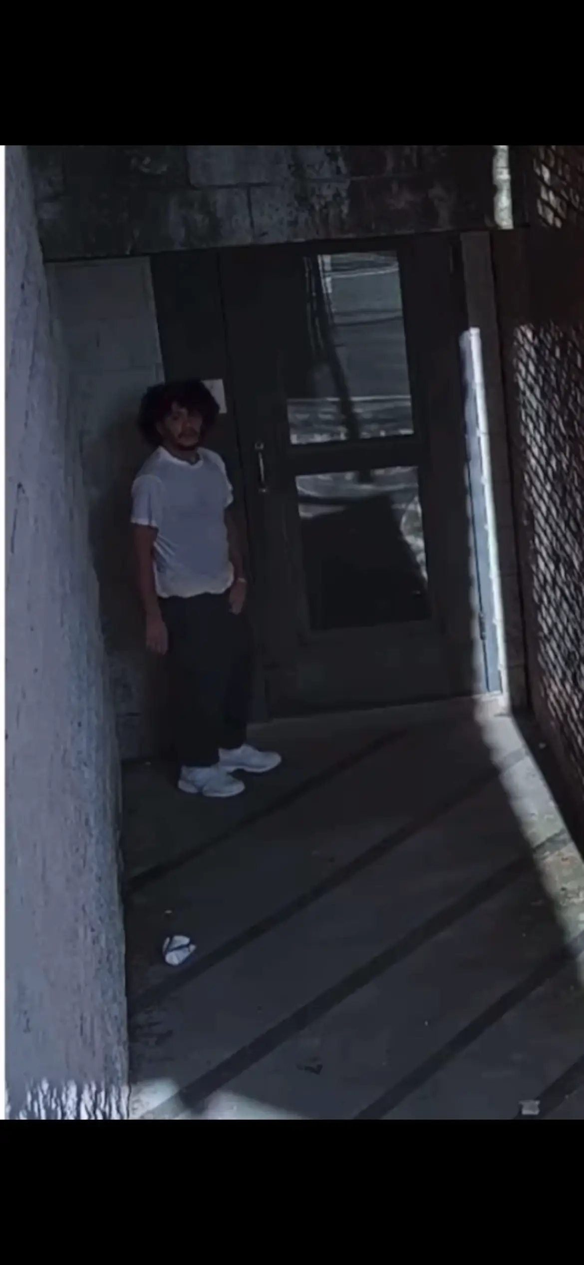 The escapee has been branded a ‘spider’ as he looked like the insect whilst scaling the wall